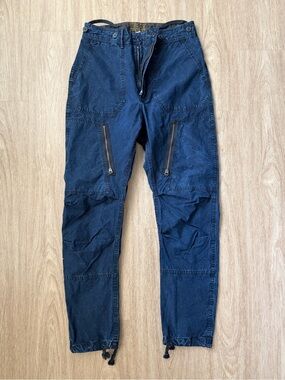 RRL by Ralph Lauren Men's Navy and Blue Trousers